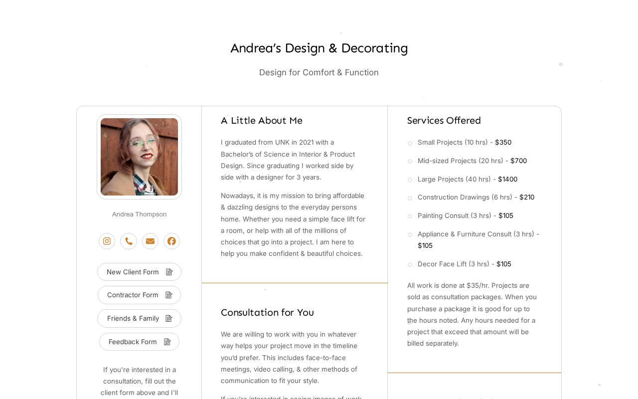 Andrea's Design & Decorating